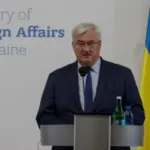 Андрій Сибіга, Міністр закордонних справ України, під час публічного звернення до міжнародних партнерів