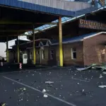 Пошкоджений унаслідок російської атаки 9 вересня пункт пропуску «Старокозаче» на кордоні України та Молдови (ілюстративне