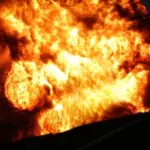 Наслідки пожежі на складах логістичної компанії у Дніпровському районі Дніпропетровської області внаслідок російського удару